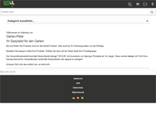 Tablet Screenshot of garten-peter.de